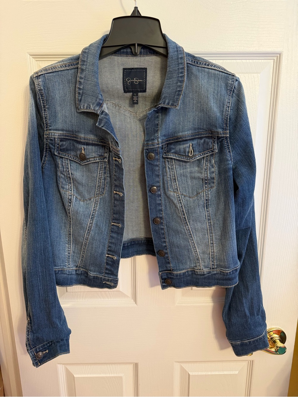 Jessica Simpson Denim Jacket in Medium Blue